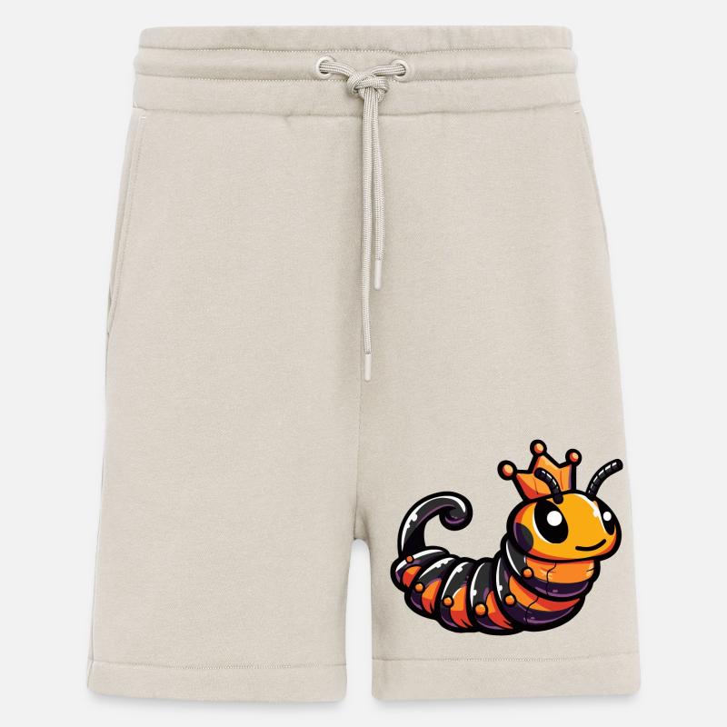 Worm Comic Crown - Shorts - made by SPREAD - WARM CLAY