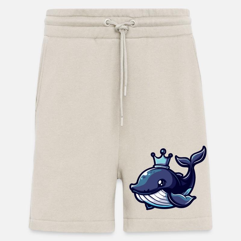 Whale Comic Crown - Shorts - made by SPREAD - WARM CLAY