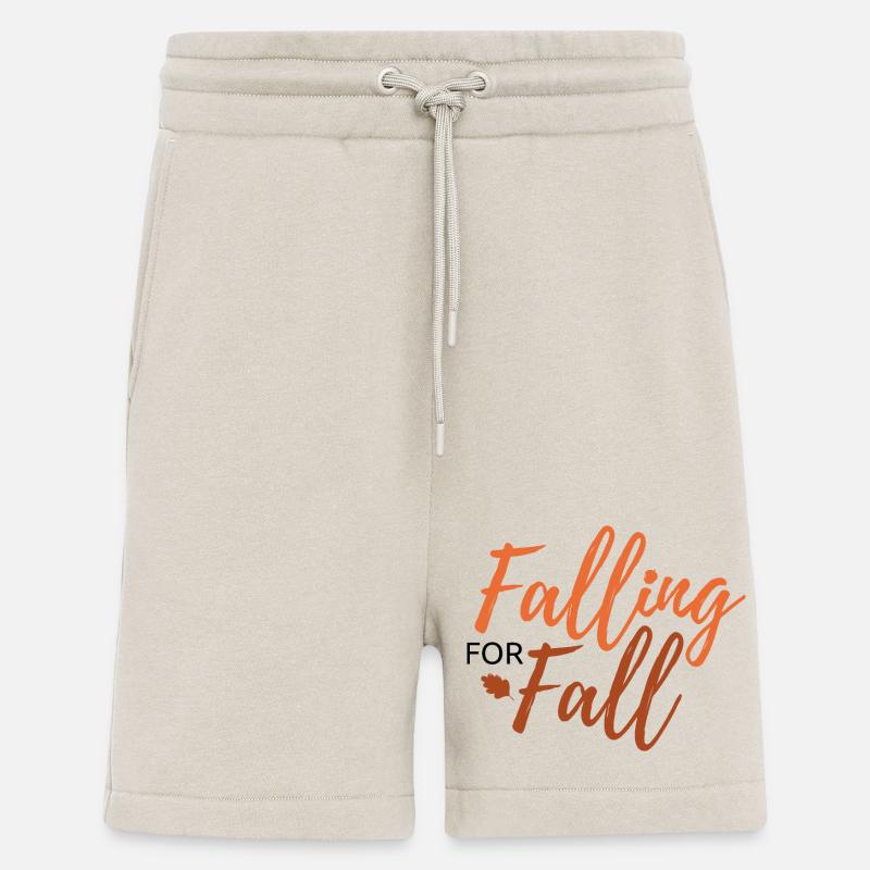 Falling for Fall lettering - Shorts - made by SPREAD - WARM CLAY