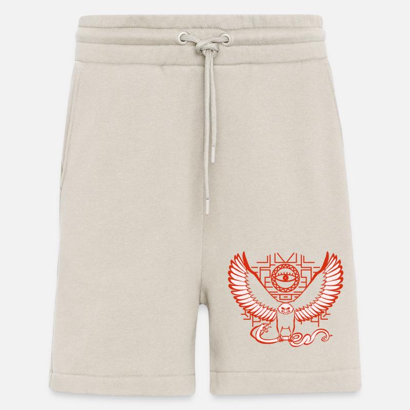 Aigle et Serpent (V2) - Short bio décontracté fabriqué en UE - WARM CLAY
