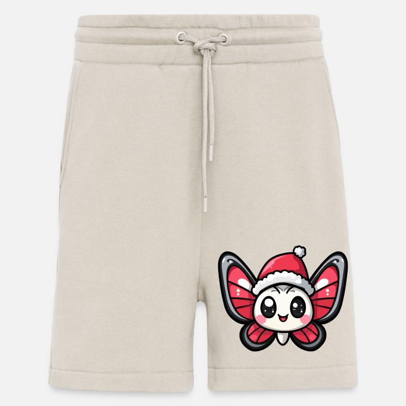 Papillon Noël Mignon - Short bio décontracté fabriqué en UE - WARM CLAY