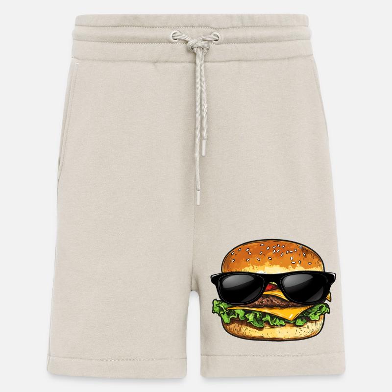 Hamburger Lunettes de soleil Burger - Short bio décontracté fabriqué en UE - WARM CLAY