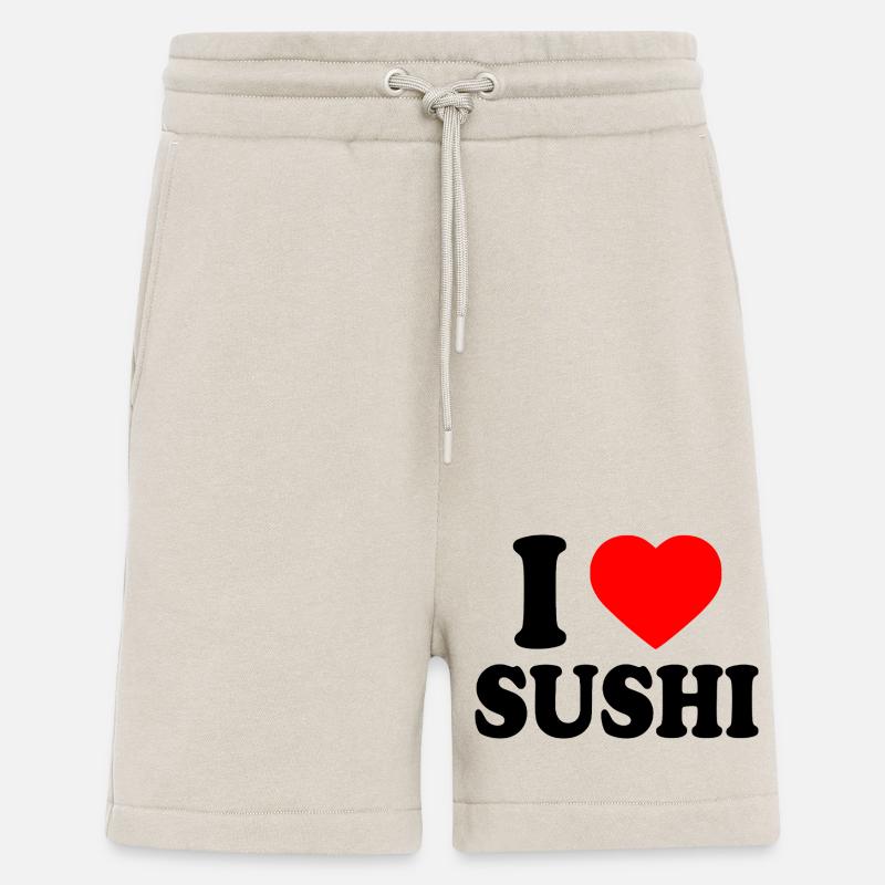 I love sushi - Short bio décontracté fabriqué en UE - WARM CLAY