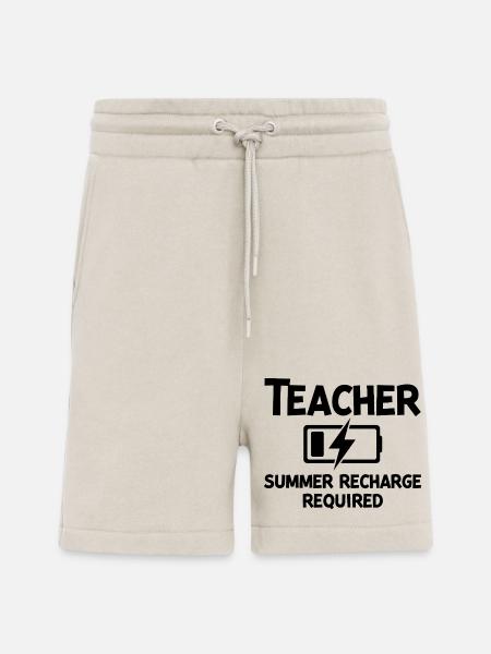 Teacher Summer Recharge Required - Shorts - made by SPREAD - WARM CLAY