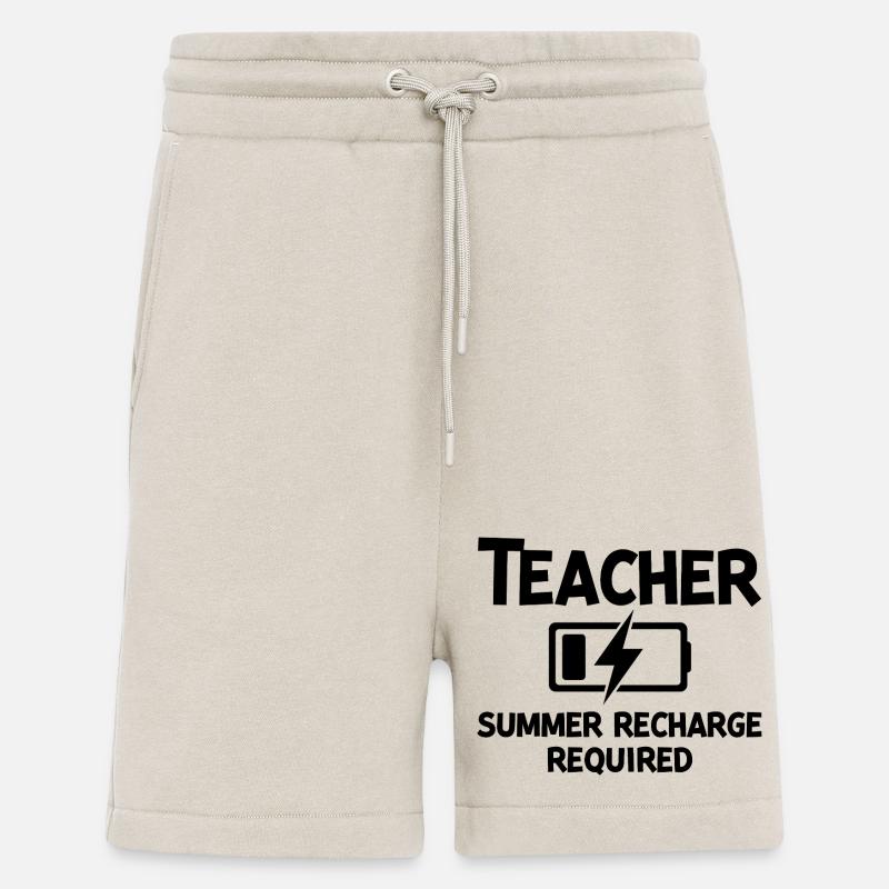 Teacher Summer Recharge Required - Shorts - made by SPREAD - WARM CLAY