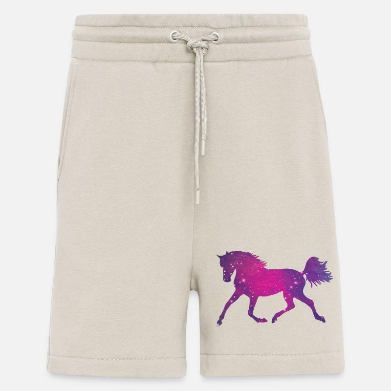Pferd Silhouette Galaxy Space Universum - Shorts - made by SPREAD - WARM CLAY