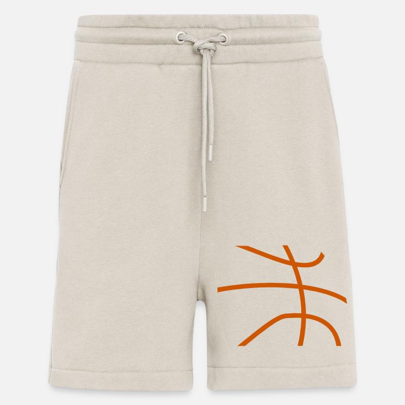 Joueurs de basket-ball - Short bio décontracté fabriqué en UE - WARM CLAY