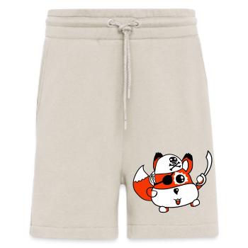 Kleiner Süßer Fuchs Pirat Tier Säbel Augenklappe - Shorts - made by SPREAD - WARM CLAY - Vorne