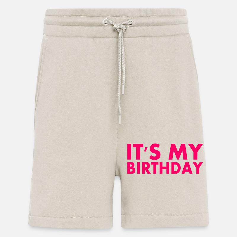 C’est mon anniversaire - Short bio décontracté fabriqué en UE - WARM CLAY