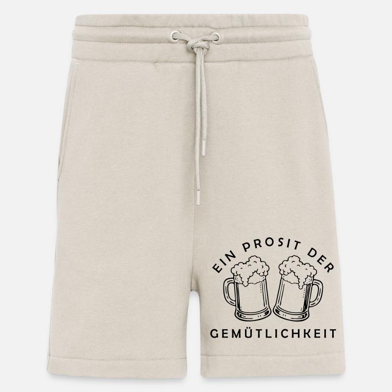 Bier - Ein Prosit der Gemütlichkeit - Short bio décontracté fabriqué en UE - WARM CLAY