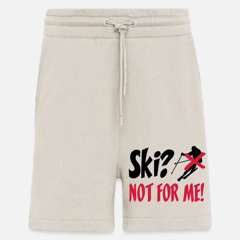 I hate Ski - Short bio décontracté fabriqué en UE - WARM CLAY