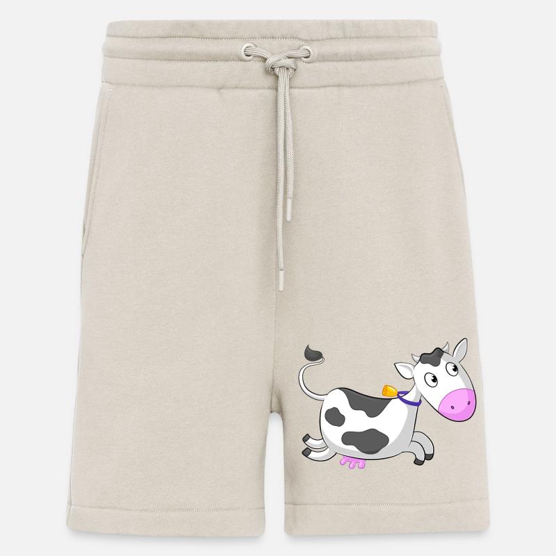 Galoppierende Comic Kuh - Shorts - made by SPREAD - WARM CLAY
