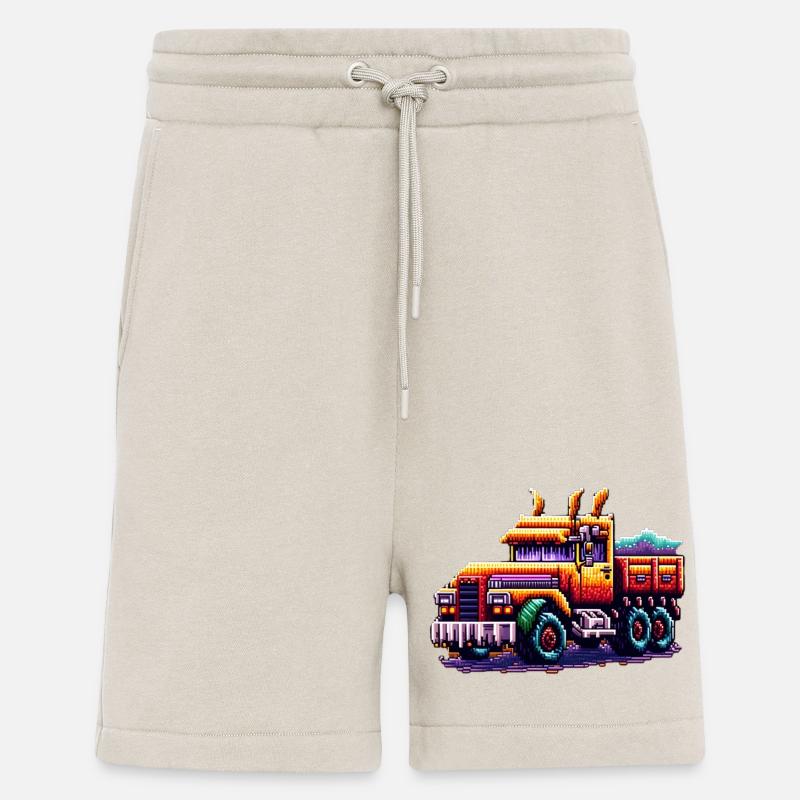 Pixel Truck Nr. 2 - Shorts - made by SPREAD - WARM CLAY