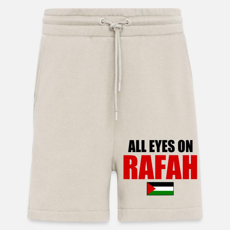 all eyes on rafah - Short bio décontracté fabriqué en UE - WARM CLAY