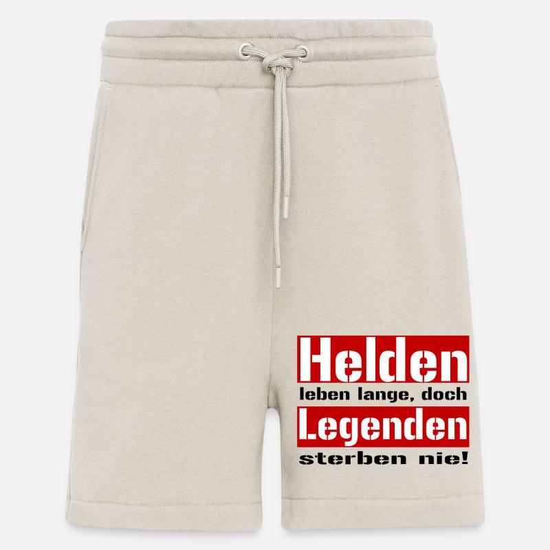 helden leben lange - Shorts - made by SPREAD - WARM CLAY