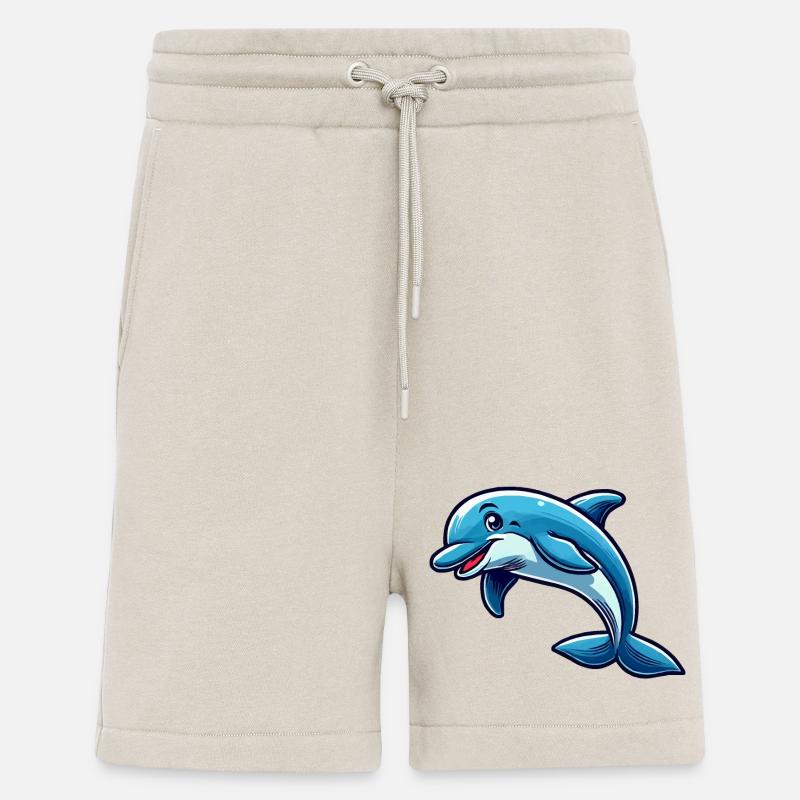 Delfin Delphin Comic - Shorts - made by SPREAD - WARM CLAY