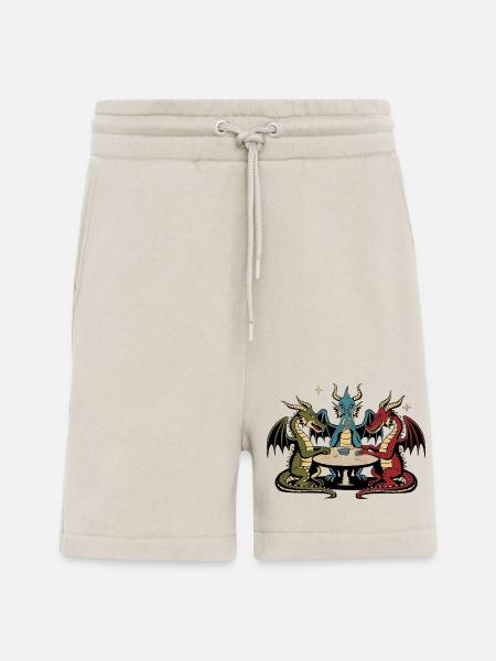 Dragons playing cards - Shorts - made by SPREAD - WARM CLAY