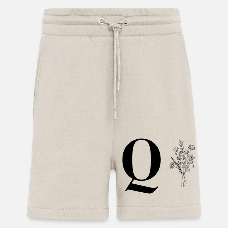 Minimalistisches Blumenmuster - Shorts - made by SPREAD - WARM CLAY