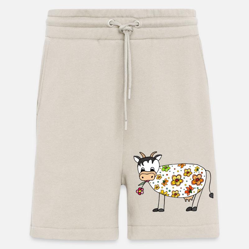 Vache - Short bio décontracté fabriqué en UE - WARM CLAY