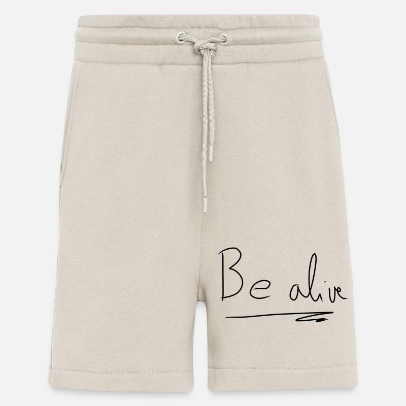 Sei lebendig text - Shorts - made by SPREAD - WARM CLAY
