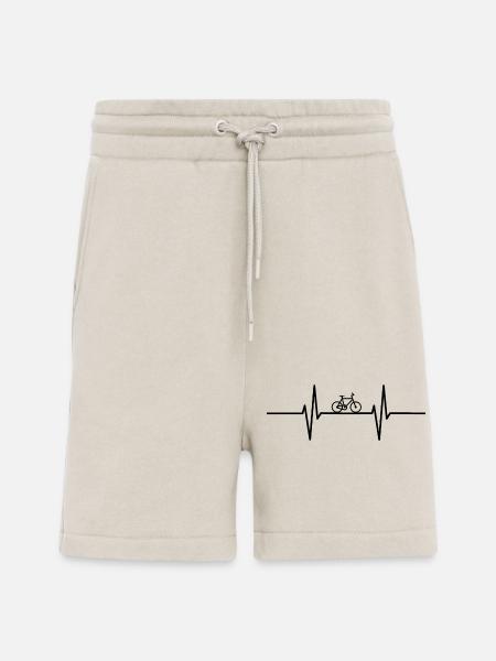 Heartbeat with bicycle - Shorts - made by SPREAD - WARM CLAY