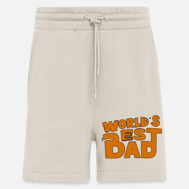 LE MEILLEUR PAPA DU MONDE - Short bio décontracté fabriqué en UE - WARM CLAY