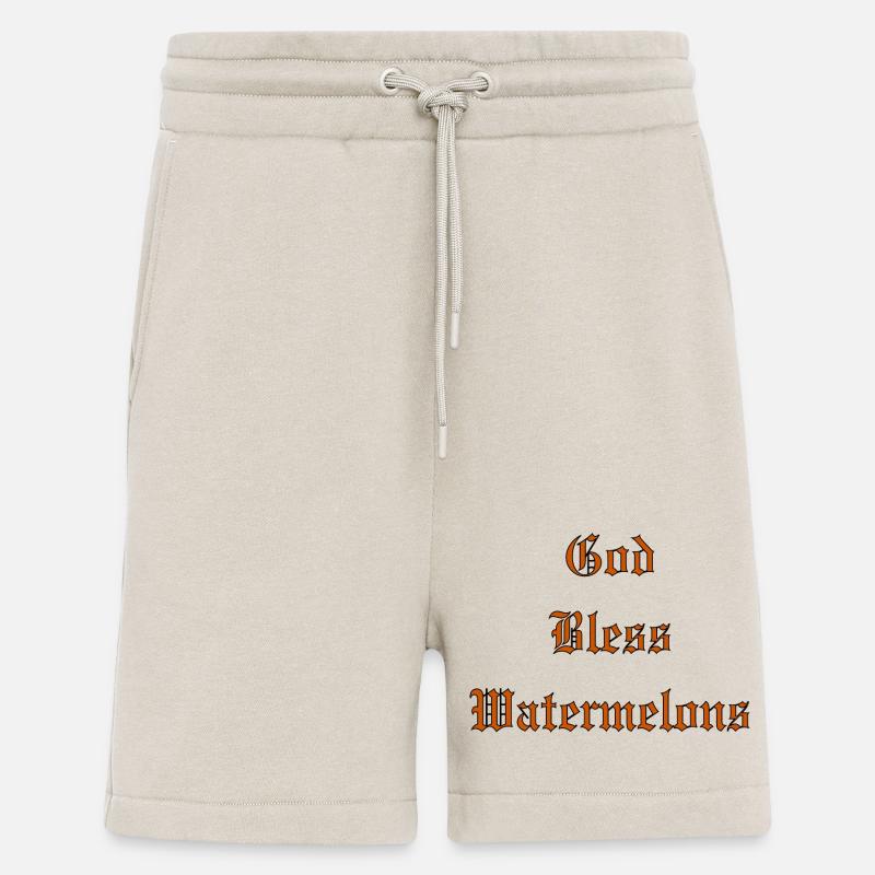 Que Dieu bénisPastèques - Short bio décontracté fabriqué en UE - WARM CLAY