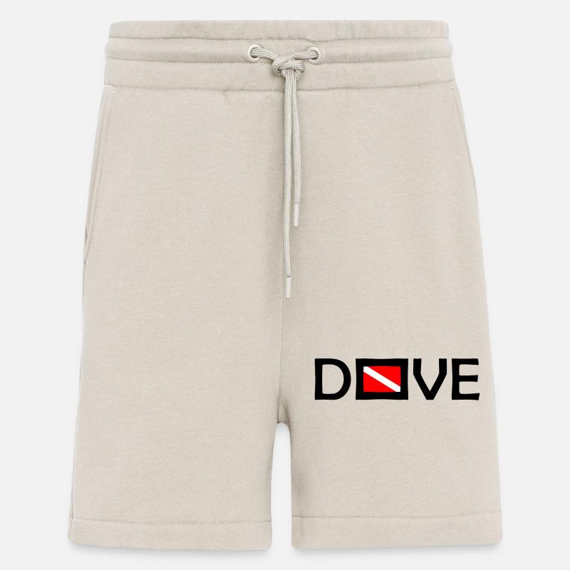 Dive Diver Down Flag Scuba Diving Taucher Tauchen - Shorts - made by SPREAD - WARM CLAY