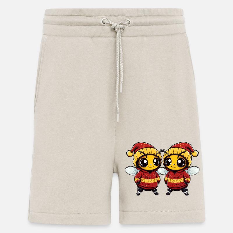 Bee Christmas Team - Shorts - made by SPREAD - WARM CLAY