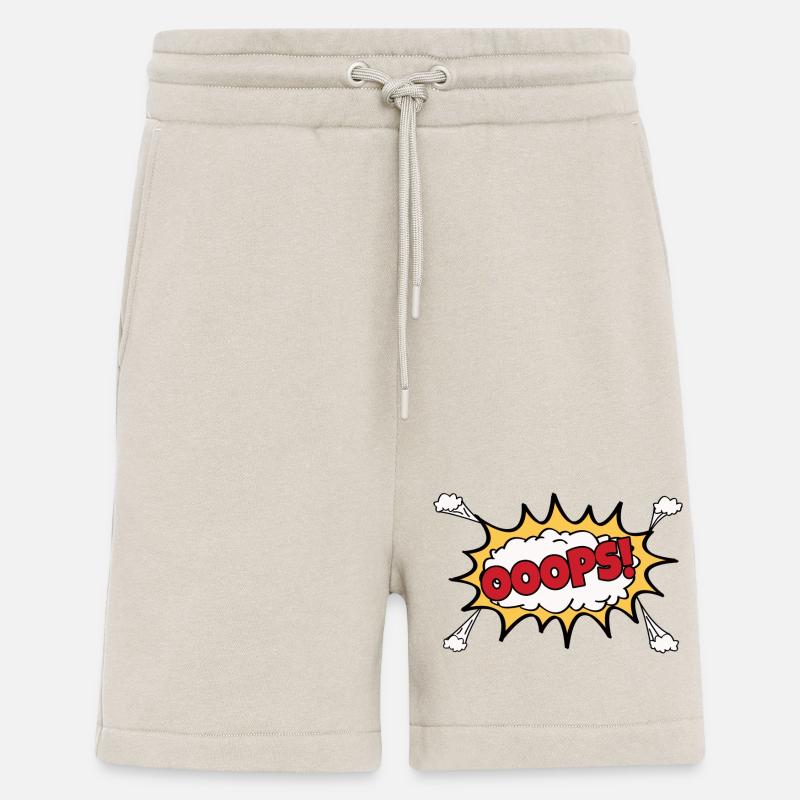 OOOPS Comic Graffiti - Shorts - made by SPREAD - WARM CLAY