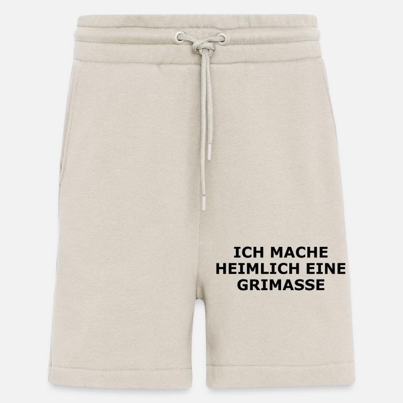 Lustiger Spruch auf einer Maske - Shorts - made by SPREAD - WARM CLAY