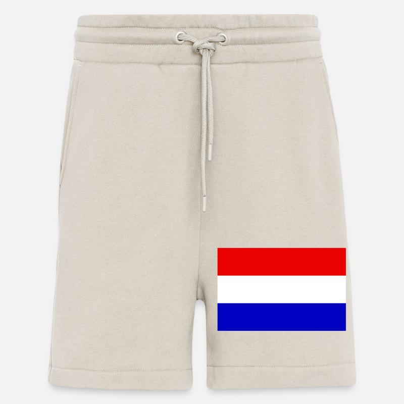 Drapeau hollandais - Short bio décontracté fabriqué en UE - WARM CLAY