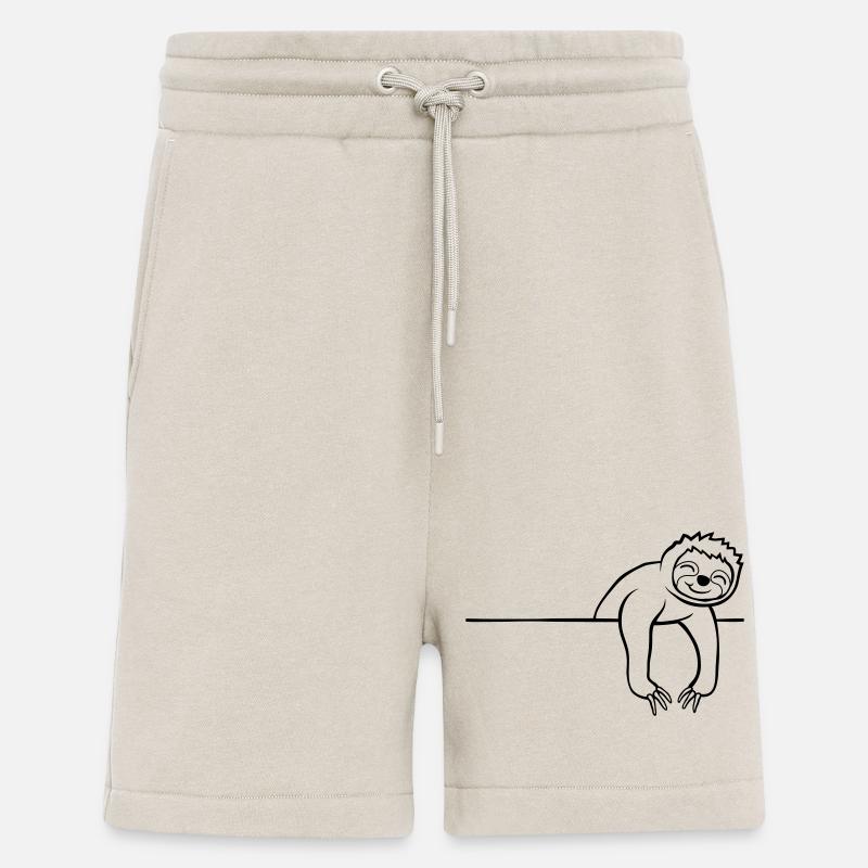 Comic Faultier Mauer - Shorts - made by SPREAD - WARM CLAY