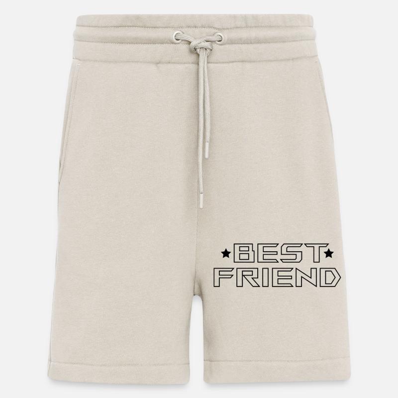 Best Friend Tshirt white - Shorts - made by SPREAD - WARM CLAY