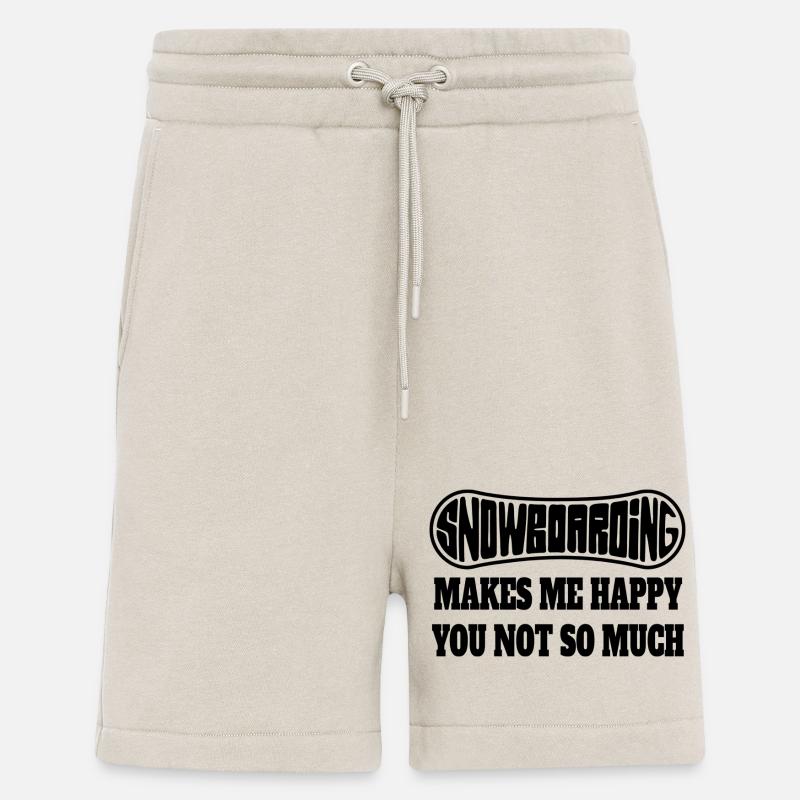 Snowboard Wintersport Snowboardfahrer Spruch - Shorts - made by SPREAD - WARM CLAY