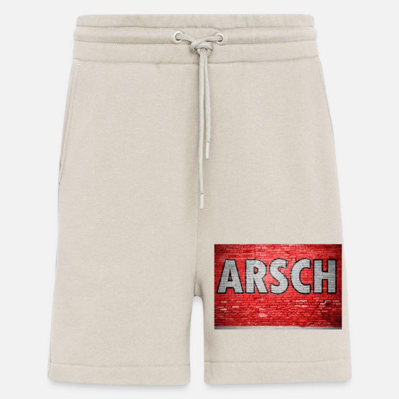 Arsch Ziegelsteinmauer Graffiti - Shorts - made by SPREAD - WARM CLAY