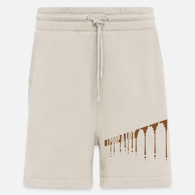 Je fais beaucoup caca - Short bio décontracté fabriqué en UE - WARM CLAY