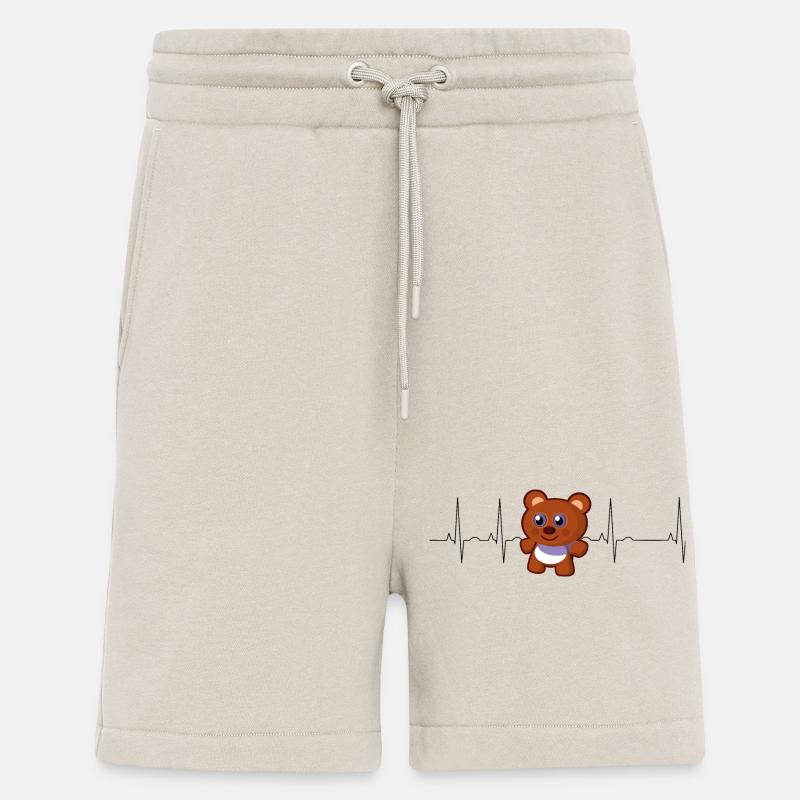 Teddybär Herzschlag - Shorts - made by SPREAD - WARM CLAY