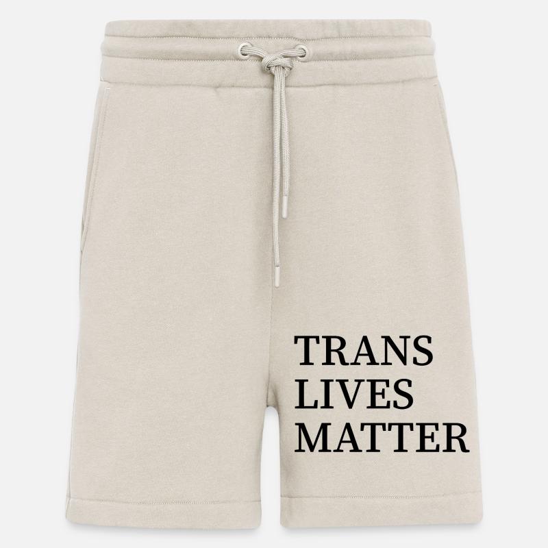 Les vies trans comptent - Short bio décontracté fabriqué en UE - WARM CLAY