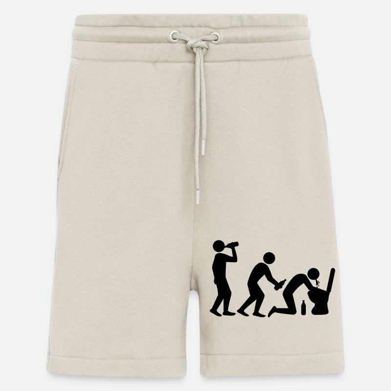 Drunken Evolution - Shorts - made by SPREAD - WARM CLAY