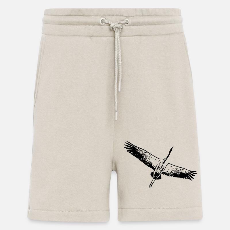 Reiher Vogel im Flug - Shorts - made by SPREAD - WARM CLAY