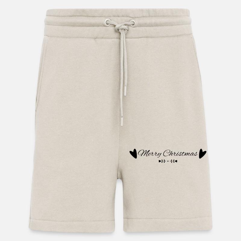 Joyeux Noël Noir - Short bio décontracté fabriqué en UE - WARM CLAY