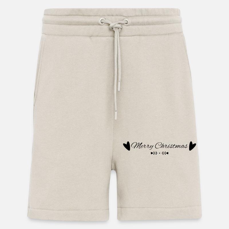 Joyeux Noël Noir - Short bio décontracté fabriqué en UE - WARM CLAY