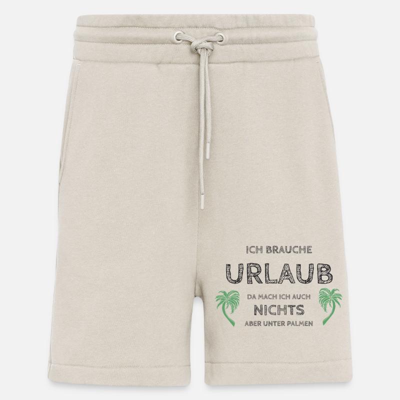 J’ai besoin de vacances - Short bio décontracté fabriqué en UE - WARM CLAY