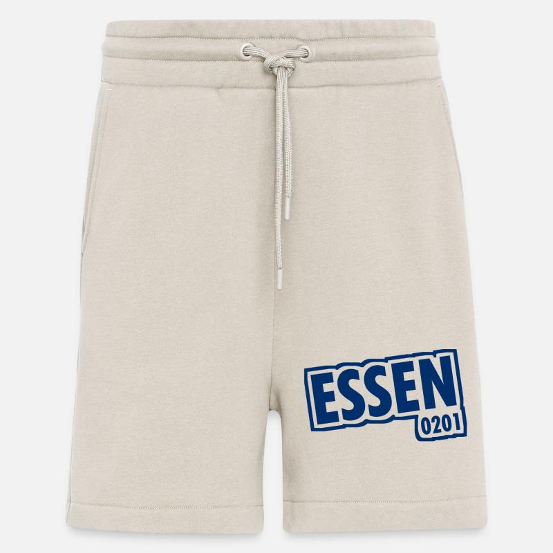 Essen - 0201 - Area Code - Slogan - Shorts - made by SPREAD - WARM CLAY