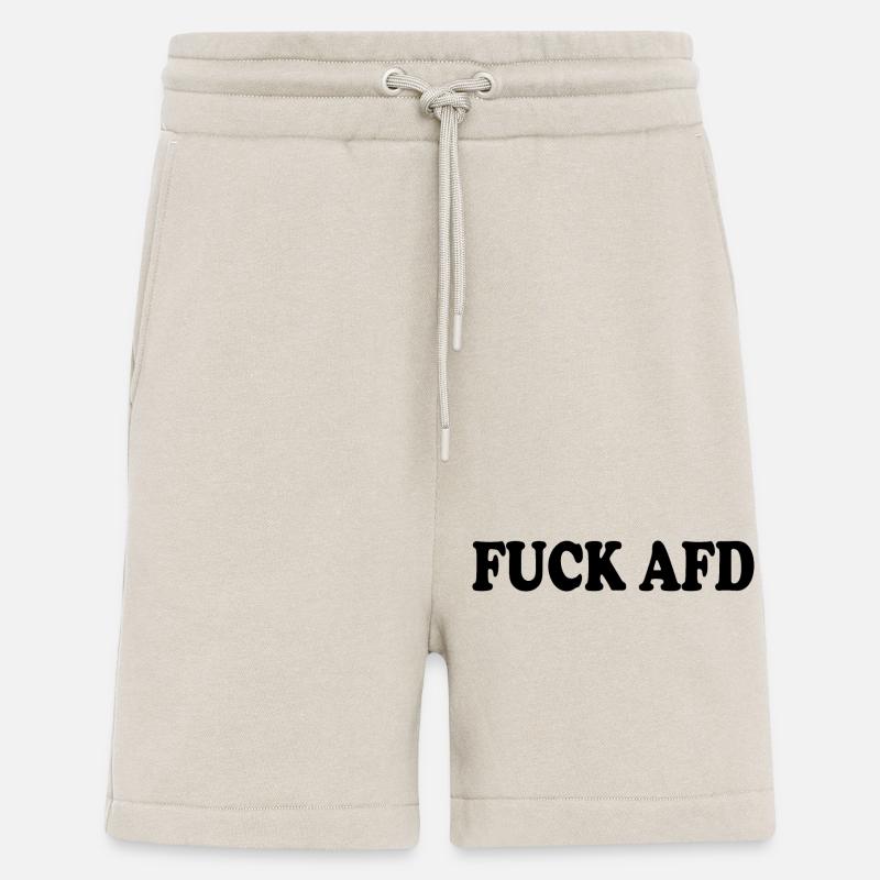 Fuck afd - Short bio décontracté fabriqué en UE - WARM CLAY