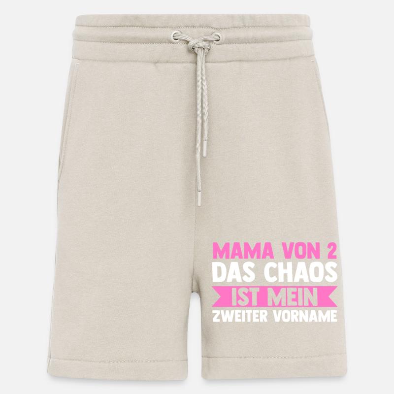 Maman de 2 enfants - Short bio décontracté fabriqué en UE - WARM CLAY