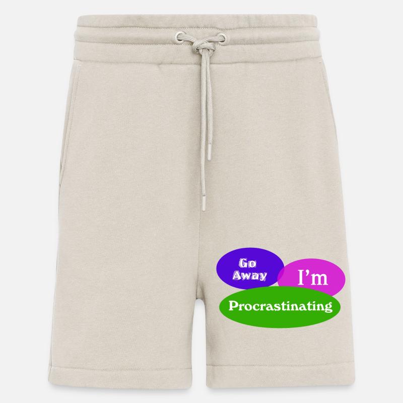 Go Away Im Procrastinating - Shorts - made by SPREAD - WARM CLAY