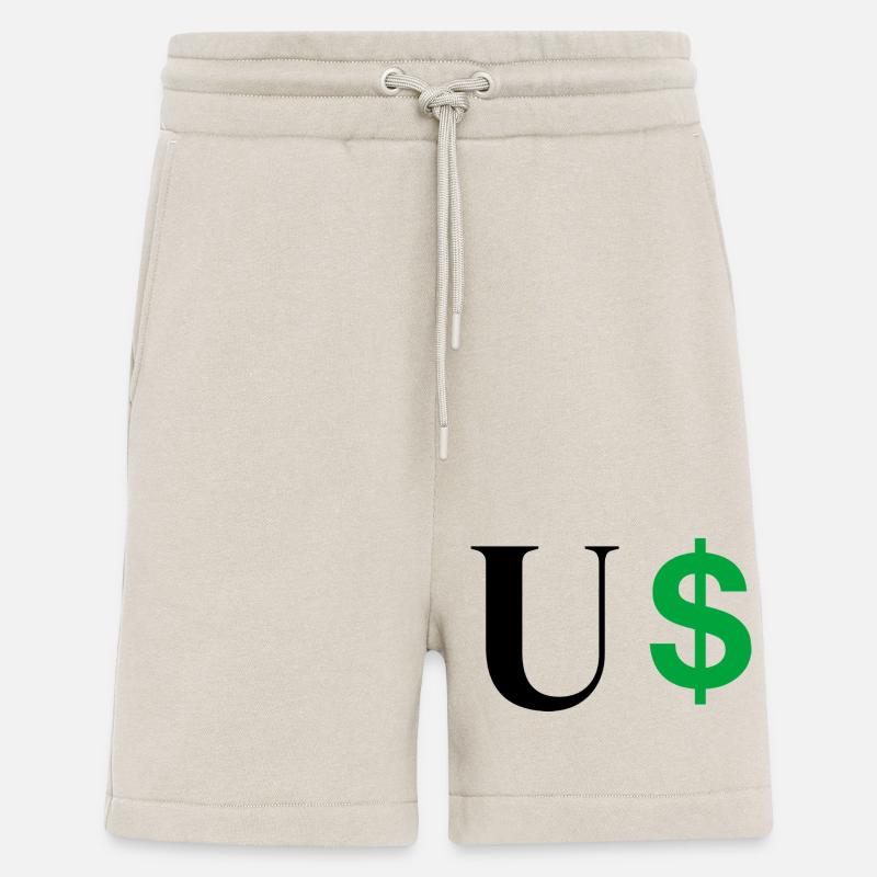 Buchstabe u Dollar - Shorts - made by SPREAD - WARM CLAY