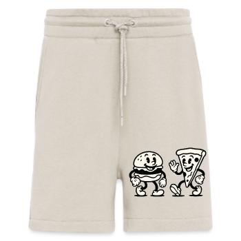 burger pizza comic - Shorts - made by SPREAD - WARM CLAY - Vorne